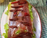 Foto del paso 8 de la receta: PIONONO RELLENO DE JAMÓN SERRANO, HUEVO, ACEITUNAS, Y MORRÓN 🥰🥰🥰😋😋😋😋