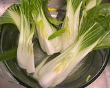 A picture of step 1 of Just in 5 mins! Boiled bok choy with oyster sauce.