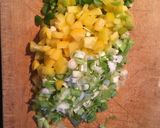 A picture of step 2 of Mexican bean salad.