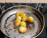 A picture of step 1 of CHOLE ALOO DRY CURRY with BOILED BROWN RICE.