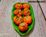 शेजवान उपमा बाईट्स - फ्यूजन मॉर्निंग ब्रेकफास्ट रेसिपी चरण 7 फोटो