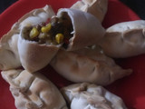 Empanadas de hongos con queso gouda y choclo