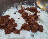 A picture of step 6 of Mutton biryani.