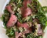A picture of step 5 of Mustard crusted silverside roast beef and rocket salad #CookEveryPart.