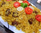 A picture of step 8 of Beef Pulao.