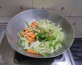 A picture of step 1 of Veg thupka.