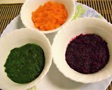 A picture of step 1 of Yummy Colourful Idlis.