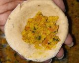 A picture of step 2 of Cabbage puri healthy.