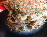 Foto del paso 4 de la receta: Tortitas de calabacín rellenas de mozzarella