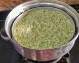 A picture of step 5 of Mung bean Dhokla.