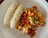 Foto del paso 4 de la receta: HUEVOS,🌶️Pimientitos Y🐽Jamón York...!
