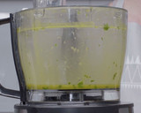 A picture of step 1 of Basil vinaigrette.