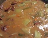 A picture of step 6 of Cucuzza and Sausage.