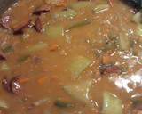 A picture of step 6 of Cucuzza and Sausage.