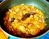 A picture of step 7 of Elephant Yam (Suran) cooked with Shrimps.