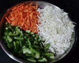 A picture of step 2 of Veg Chowmin.