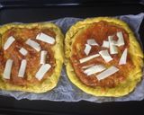 Hình bước làm 8 của món Pizza đế bí ngô- sốt bò bằm kiểu Ý kèm homemade sốt cà chua