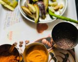 A picture of step 1 of Thakurbarir Ranna Special Brinjals curry, in Lunchtime.