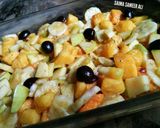 A picture of step 4 of Mix fruit punch chaat.