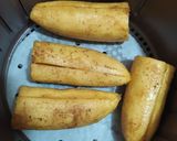 Foto del paso 3 de la receta: Plátanos en Air fryer con queso y bocadillo