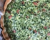Une image de l'étape 5 de Tarte épinard / ricotta / saucisses cocktail.