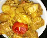 A picture of step 1 of Raw Jackfruit Curry (without onion,garlic).
