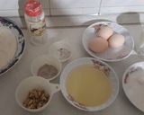 عکس مرحله 1 از دستور کیک نسکافه و گردو فاطمه پز 🥮