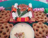 A picture of step 14 of Sweet Flower Khaja (Achappam) with Rabadi (fusion).