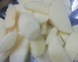 A picture of step 1 of Honey potato chaat.