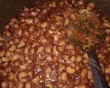 A picture of step 5 of Jollof rice and beans With fried plantain.