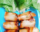 Hình bước làm 2 của món Chả giò sake