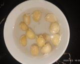 Hình bước làm 2 của món Ăn dặm cho bé: Sữa khoai lang mật - mắc ca