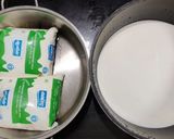 A picture of step 1 of Madhura Peda.