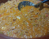 Foto del paso 3 de la receta: Patata rellena de Burritos, salsa BBQ, albahaca
