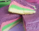 Foto langkah ke 7 dari resep Rainbow cake kukus.