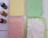 Foto langkah ke 4 dari resep Singkong Kukus Pelangi (cenil singkong/ongol2/sentiling ceria).