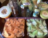 A picture of step 1 of California Farm Made Meloncello Liqueur.