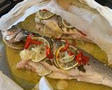 A picture of step 3 of Fragrant Sea Bass ‘En Papillote’.