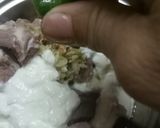 A picture of step 1 of Mutton Masala.