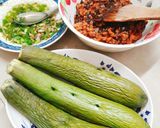 Hình bước làm 1 của món Cà phổi hấp thịt
