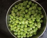 A picture of step 2 of Mutter paneer.