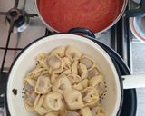 1929. Sonkás mortadellás Tortelloni pestó szósszal ! recept fázis 4 fotója
