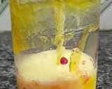 A picture of step 11 of Layered mango lassi.