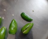 A picture of step 2 of লঙ্কার আচার (green chili's achar recipe in bengali).