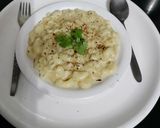 A picture of step 7 of White Sauce Pasta.