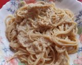 Foto del paso 6 de la receta: Espaguetis con salsa de calabacín y puerro