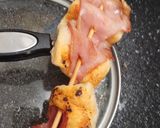 A picture of step 1 of Ham puff's.