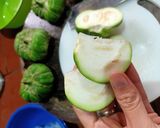 Hình bước làm 2 của món Cà dừa muối tỏi, ớt