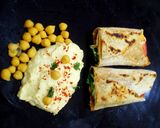 A picture of step 1 of Crispy vegan wraps.