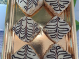 Sable con chocolate negra y blanca